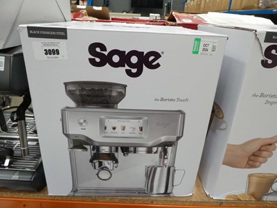 Lot 3099 - Sage Barista touch coffee machine