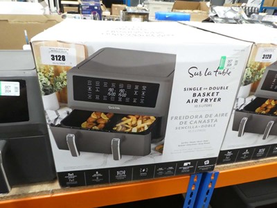 Lot 3128 - Dual basket air fryer