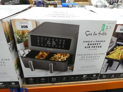 Lot 3129 - Dual basket air fryer