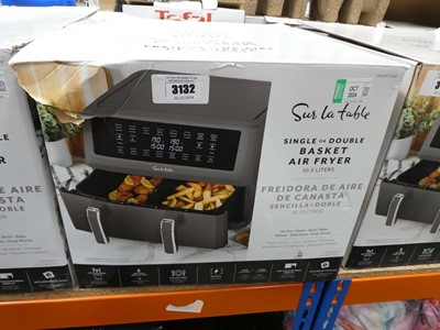 Lot 3132 - Dual basket air fryer