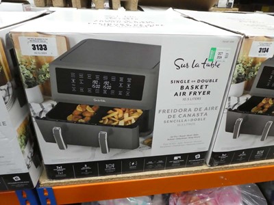 Lot 3133 - Dual basket air fryer