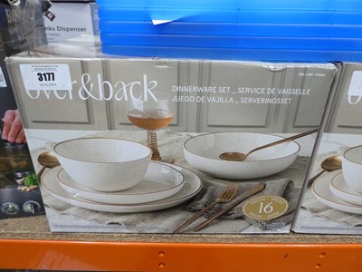 Lot 3177 - Over and back dinner ware set