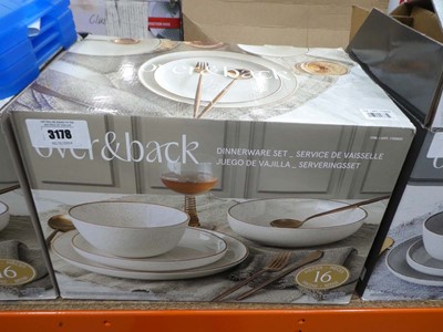 Lot 3178 - Over and back dinner ware set