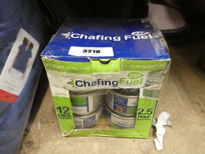 Lot 3216 - Box of chaffing fuel