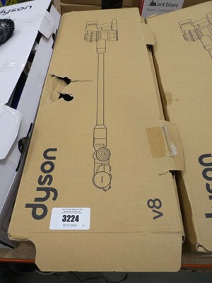 Lot 3224 - Hand held Dyson V8 with pole, head,...