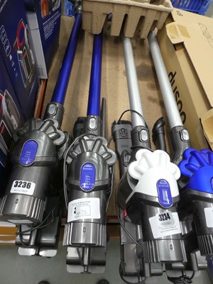 Lot 3235 - Hand held Dyson DC44 with pole, head,m 2...