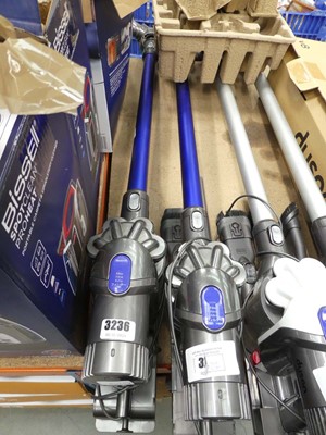 Lot 3236 - Hand held Dyson DC44 with pole, head and charger