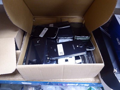 Lot 2204 - Box containing mobile phones for spares and...