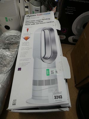 Lot 3243 - Dyson hot and cool AM09 fan no remote