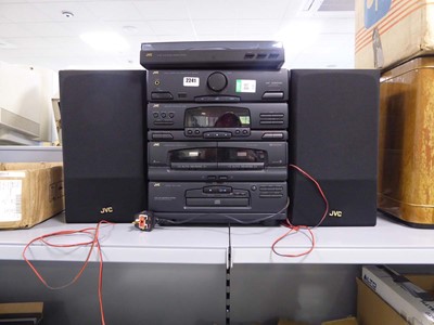 Lot 2241 - JVC stack stereo system incorporating ALE56...