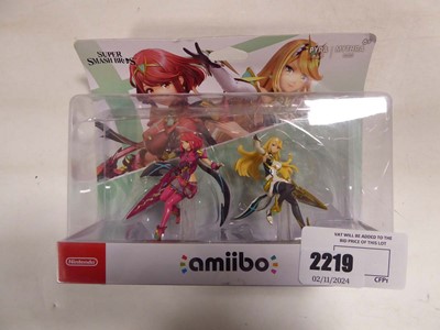 Lot 2219 - Boxed set of 2 Amiibo figures for Nintendo...