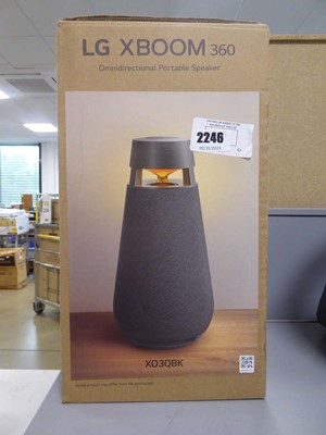 Lot 2246 - LG XBoom 360 omnidirectional portable speaker...