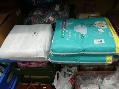 Lot 3292 - 4 packs of babies nappies