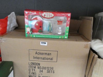 Lot 3294 - Box of Christmas decorations