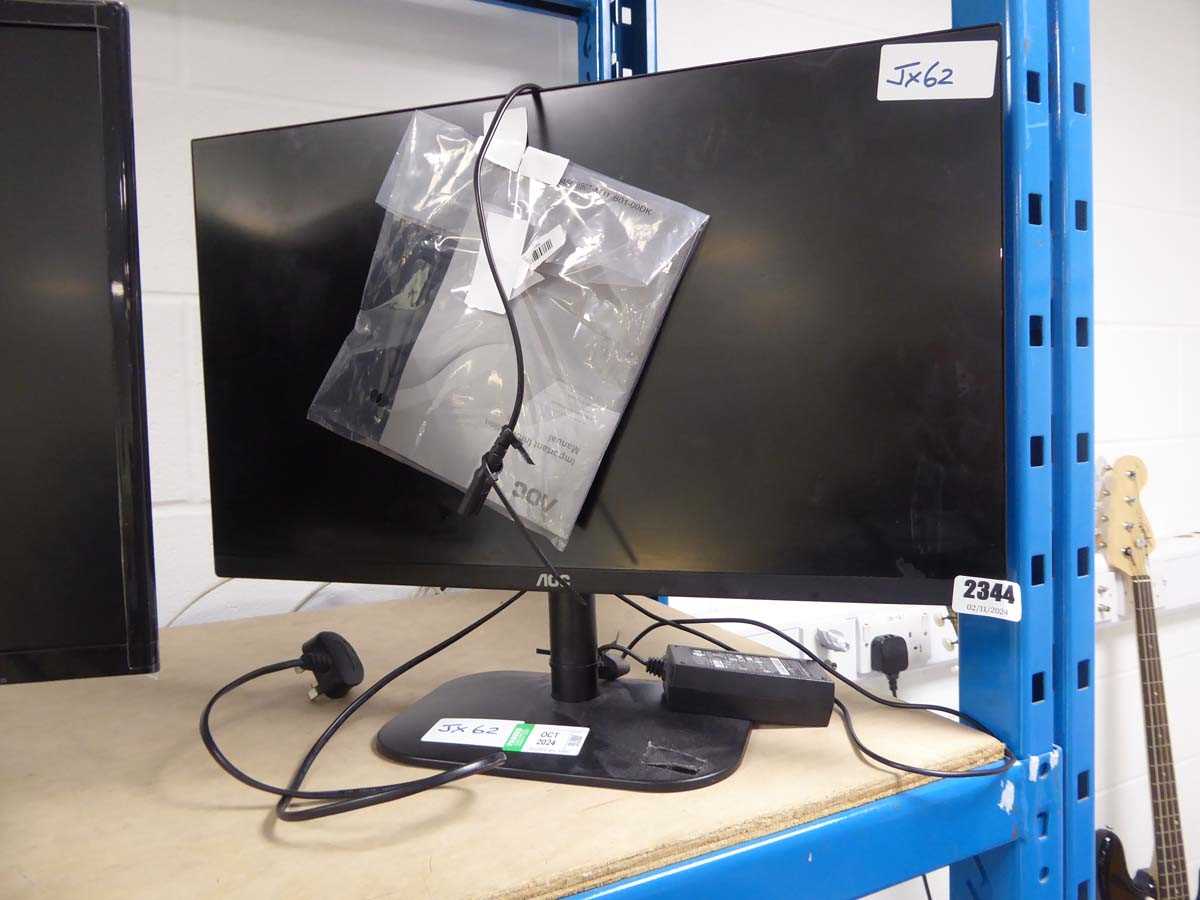 Lot 2344 AOC monitor with stand and charger