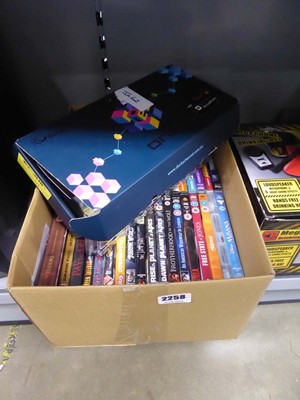 Lot 2258 - Box of DVD's along with Ducky 1 keyboard