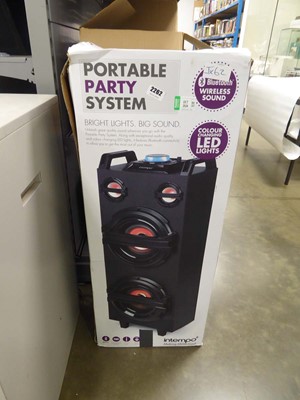 Lot 2262 - Intempo portable party system