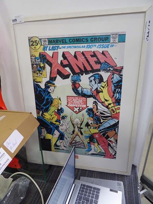 Lot 2173 - Framed print, Marvel Comics X-Men no. 100