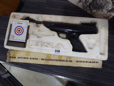 Lot 2178 - .177 BSA Scorpion break barrel air pistol, no....