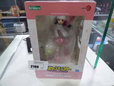 Lot 2180 - Boxed Pokémon Figure Series Hikari with Naetle