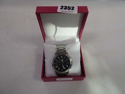 Lot 2352 - Boxed fossil Subdial men's wrist watch