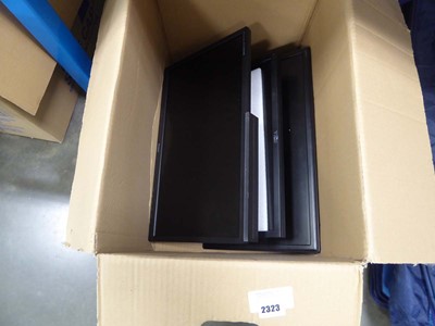 Lot 2323 - Box containing 3 monitors for spares and repair