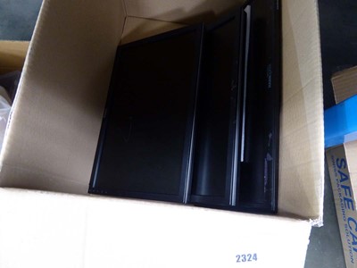 Lot 2324 - Box containing 3 monitors for spares and repair