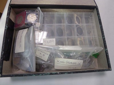 Lot 2381 - Box containing various coins from Queen...