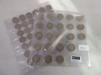 Lot 2369 - Collection of various 50 pence pieces and 2...