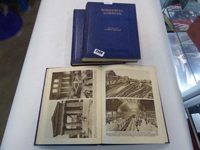 Lot 2389 - 3 volumes of the book Wonderful London by St...