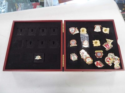 Lot 2396 - Box containing various enamel badges