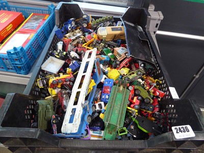 Lot 2436 - Tray of Diecast vehicles