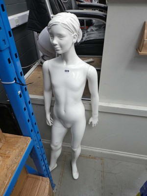 Lot 3378 - Female child mannequin