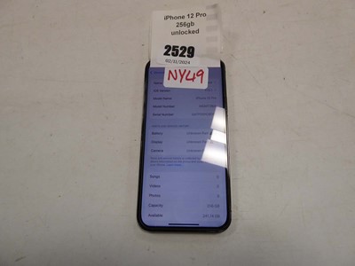 Lot 2529 - Apple iPhone 12 Pro, 256 GB