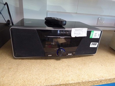 Lot 2498 - Roberts DAB radio and CD player with remote...