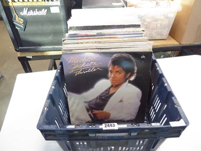 Lot 2443 - Selection of vinyl records including Michael...