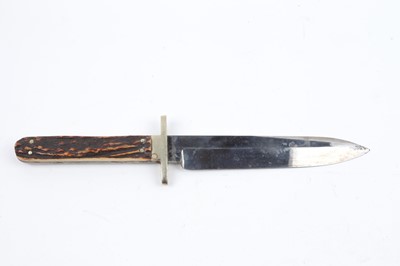 Lot 81 - Sheath knife by Rodgers, Sheffield, 5½ ins...