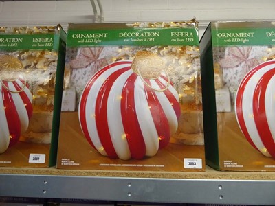 Lot 2003 - Large Christmas bauble with integrated LED...