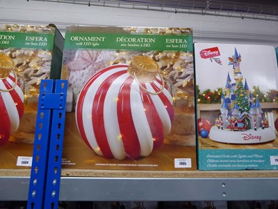 Lot 2005 - Large Christmas bauble with integrated LED...