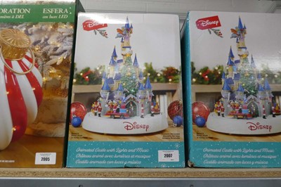 Lot 2007 - Disney animated castle with integrated...