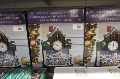 Lot 2025 - Christmas themed musical cuckoo clock