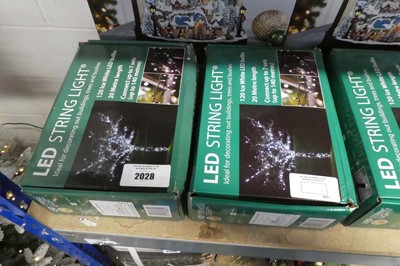 Lot 2028 - 2 boxes of approx. 240 ice white LED Christmas...