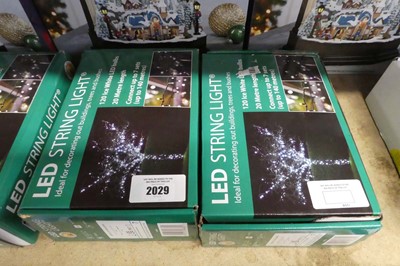 Lot 2029 - 2 boxes of approx. 240 ice white LED Christmas...