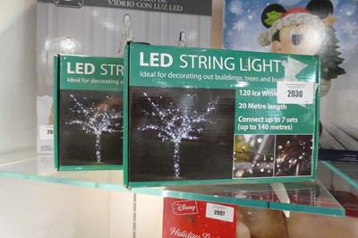 Lot 2030 - 2 boxes of approx. 240 ice white LED Christmas...