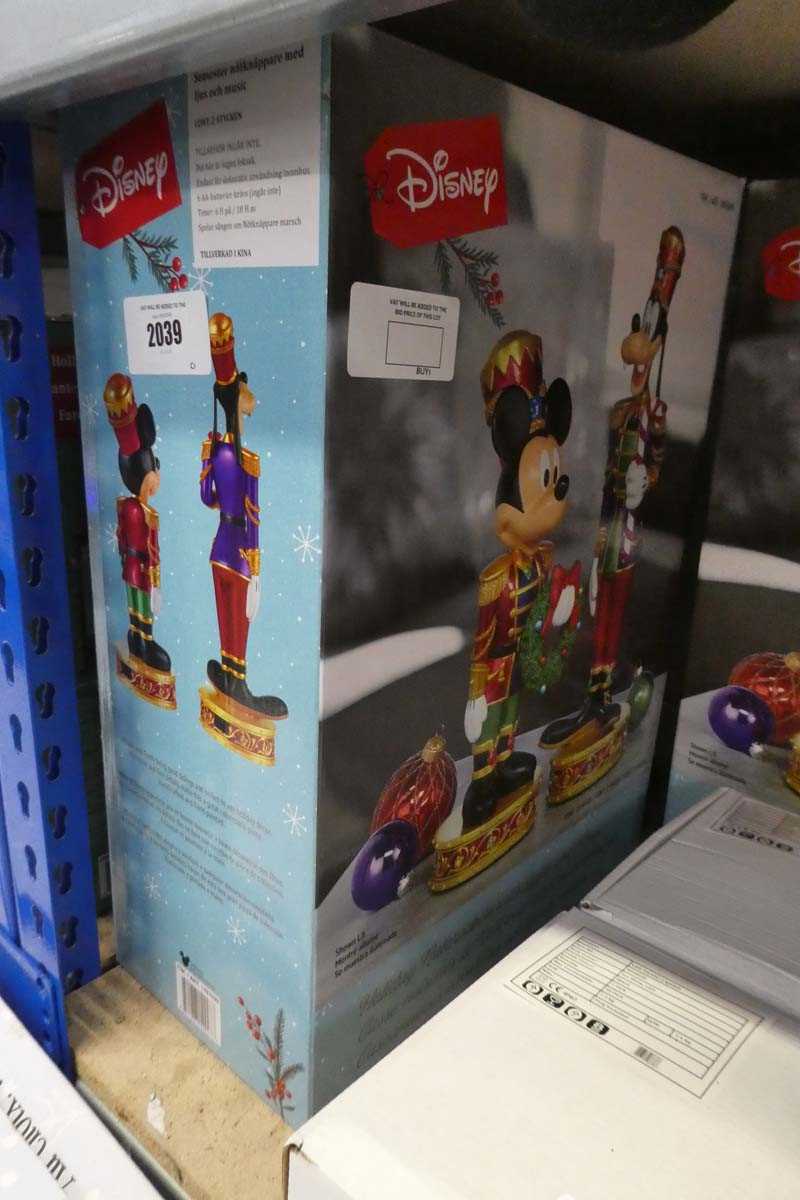 Lot 2039 - Disney 2 piece Christmas nutcracker set with...