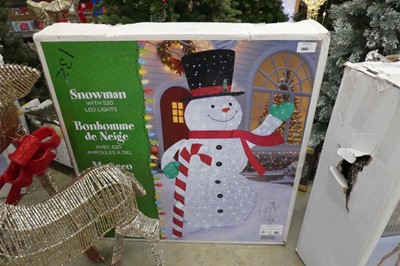 Lot 2062 - LED outdoor pre-lit snowman