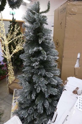 Lot 2066 - Approx. 6.5' artificial alpine snow themed...