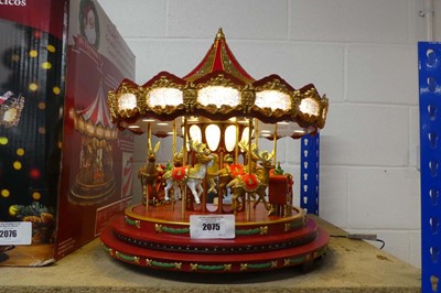 Lot 2075 - Mr. Christmas animated LED light up carousel