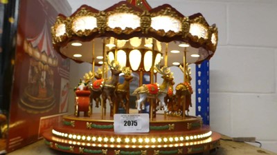 Lot 2075 - Mr. Christmas animated LED light up carousel