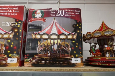 Lot 2076 - Mr. Christmas animated LED light up carousel